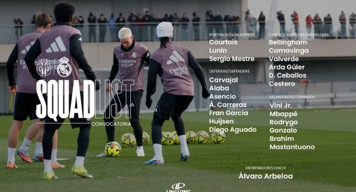 皇马官方公布本轮西甲名单：姆巴佩领衔，罗德里戈、迪亚斯回归